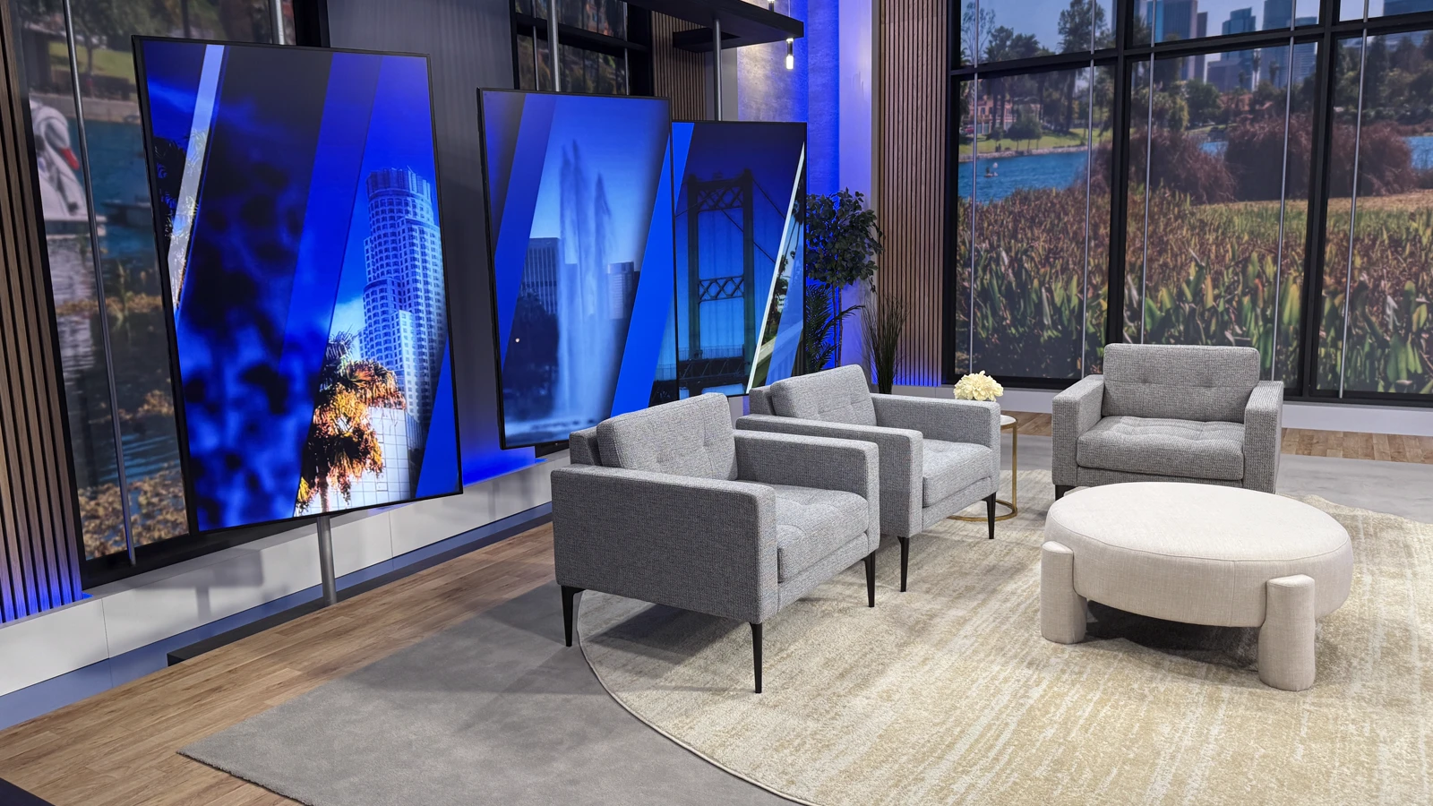 KABC-TV Los Angeles ABC7 Eyewitness News studio graphics